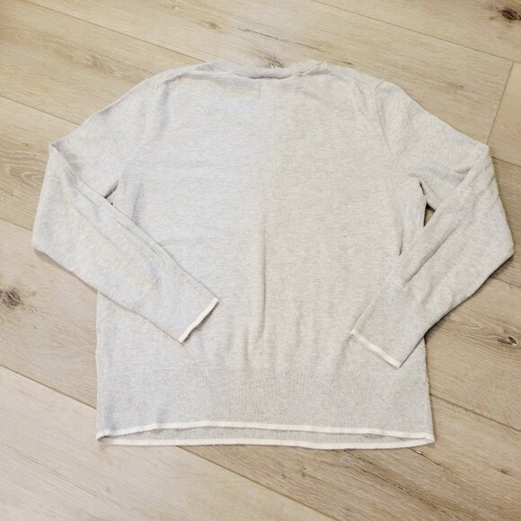 Womens Gray Pink Love Logo Gap for Good Long Sleeve Sweater Sz Small - Picture 4 of 4